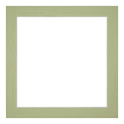 Passe Partout 20x20cm Carton Mint Green Edge 4cm Straight Front | Yourdecoration.com