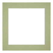 Passe Partout 20x20cm Carton Mint Green Edge 5cm Straight Front | Yourdecoration.com