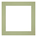 Passe Partout 20x20cm Carton Mint Green Edge 5cm Straight Front | Yourdecoration.com