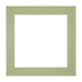 Passe Partout 20x20cm Carton Mint Green Edge Straight Front | Yourdecoration.com