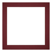 Passe Partout 20x20cm Carton Wine Red Edge 4cm Straight Front | Yourdecoration.com