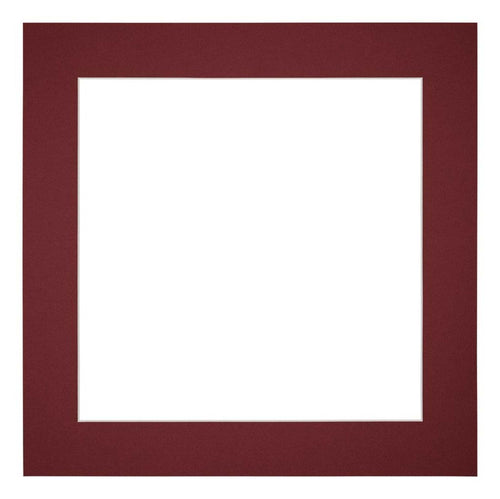 Passe Partout 20x20cm Carton Wine Red Edge 5cm Straight Front | Yourdecoration.com