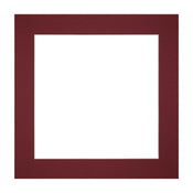 Passe Partout 20x20cm Carton Wine Red Edge Straight Front | Yourdecoration.com