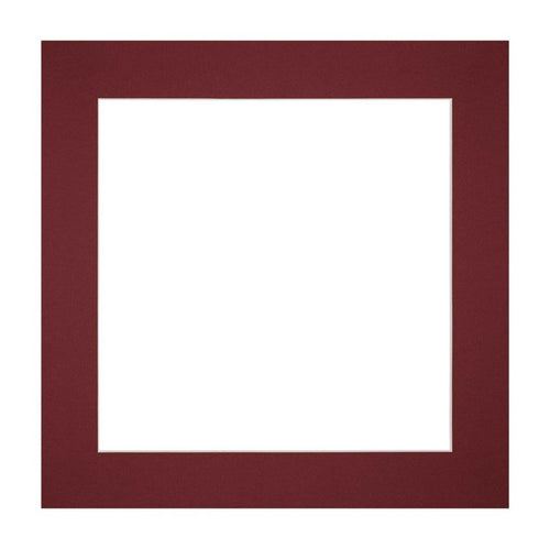 Passe Partout 20x20cm Carton Wine Red Edge Straight Front | Yourdecoration.com