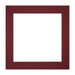 Passe Partout 20x20cm Carton Wine Red Edge Straight Front | Yourdecoration.com