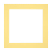 Passe Partout 20x20cm Carton Yellow Edge Straight Front | Yourdecoration.com