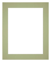 Passe Partout 20x25cm Carton Mint Green Edge 5cm Straight Front | Yourdecoration.com