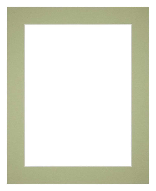 Passe Partout 20x25cm Carton Mint Green Edge 5cm Straight Front | Yourdecoration.com