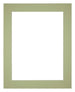 Passe Partout 20x25cm Carton Mint Green Edge 5cm Straight Front | Yourdecoration.com