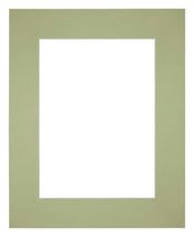 Passe Partout 20x25cm Carton Mint Green Edge Straight Front | Yourdecoration.com