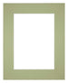 Passe Partout 20x25cm Carton Mint Green Edge Straight Front | Yourdecoration.com