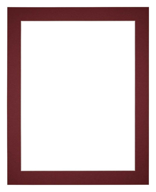 Passe Partout 20x25cm Carton Wine Red Edge 4cm Straight Front | Yourdecoration.com