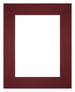 Passe Partout 20x25cm Carton Wine Red Edge Straight Front | Yourdecoration.com