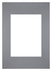 Passe Partout 20x28cm Carton Gray Edge Straight Front | Yourdecoration.com