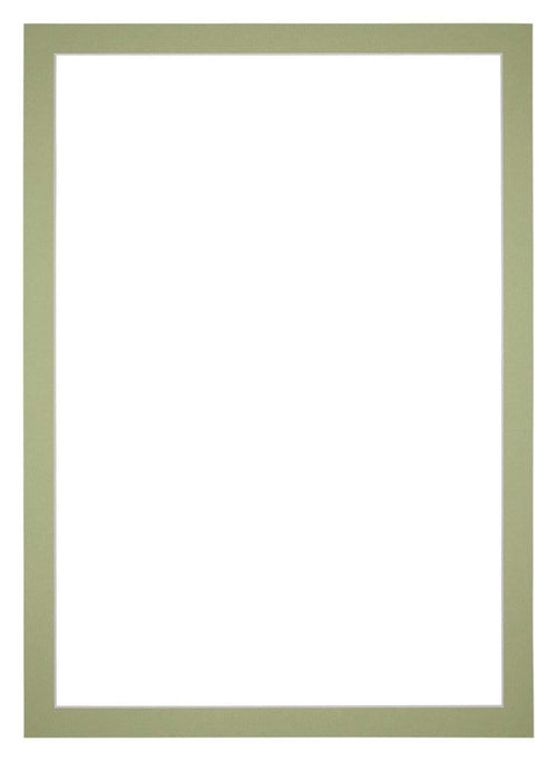 Passe Partout 20x28cm Carton Mint Green Edge 3cm Straight Front | Yourdecoration.com