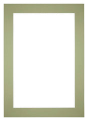 Passe Partout 20x28cm Carton Mint Green Edge 6cm Straight Front | Yourdecoration.com