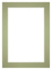 Passe Partout 20x28cm Carton Mint Green Edge 6cm Straight Front | Yourdecoration.com