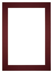 Passe Partout 20x28cm Carton Wine Red Edge 6cm Straight Front | Yourdecoration.com