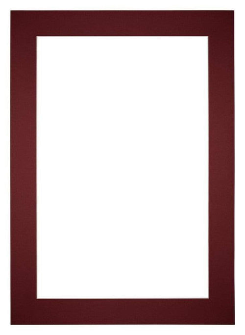 Passe Partout 20x28cm Carton Wine Red Edge 6cm Straight Front | Yourdecoration.com