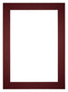 Passe Partout 20x28cm Carton Wine Red Edge 6cm Straight Front | Yourdecoration.com