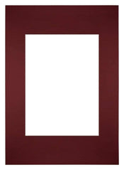 Passe Partout 20x28cm Carton Wine Red Edge Straight Front | Yourdecoration.com