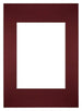 Passe Partout 20x28cm Carton Wine Red Edge Straight Front | Yourdecoration.com