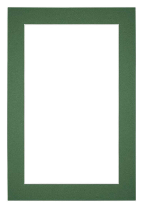 Passe Partout 20x30cm Carton Green Forest Edge 4cm Straight Front | Yourdecoration.com