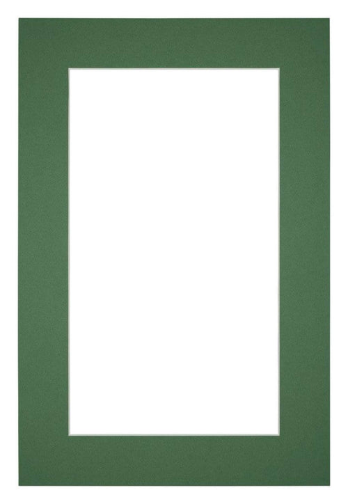 Passe Partout 20x30cm Carton Green Forest Edge 5cm Straight Front | Yourdecoration.com