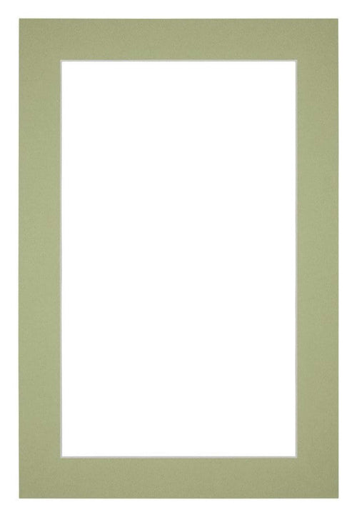 Passe Partout 20x30cm Carton Mint Green Edge 4cm Straight Front | Yourdecoration.com