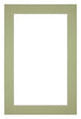 Passe Partout 20x30cm Carton Mint Green Edge 4cm Straight Front | Yourdecoration.com