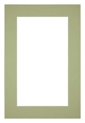 Passe Partout 20x30cm Carton Mint Green Edge 5cm Straight Front | Yourdecoration.com