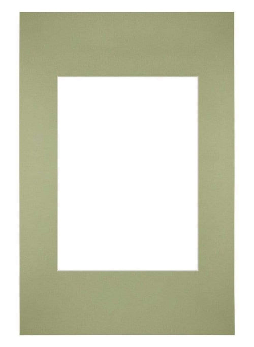 Passe Partout 20x30cm Carton Mint Green Edge Straight Front | Yourdecoration.com