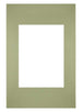 Passe Partout 20x30cm Carton Mint Green Edge Straight Front | Yourdecoration.com