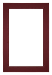 Passe Partout 20x30cm Carton Wine Red Edge 4cm Straight Front | Yourdecoration.com