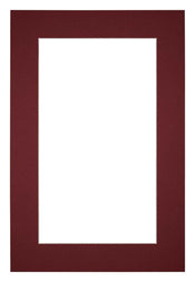 Passe Partout 20x30cm Carton Wine Red Edge 5cm Straight Front | Yourdecoration.com