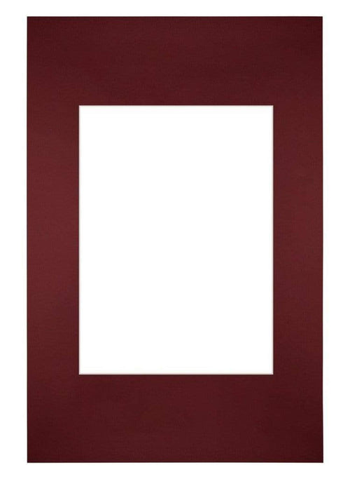 Passe Partout 20x30cm Carton Wine Red Edge Straight Front | Yourdecoration.com