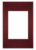 Passe Partout 20x30cm Carton Wine Red Edge Straight Front | Yourdecoration.com