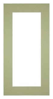 Passe Partout 20x40cm Carton Mint Green Edge 6cm Straight Front | Yourdecoration.com