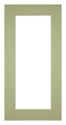 Passe Partout 20x40cm Carton Mint Green Edge 6cm Straight Front | Yourdecoration.com