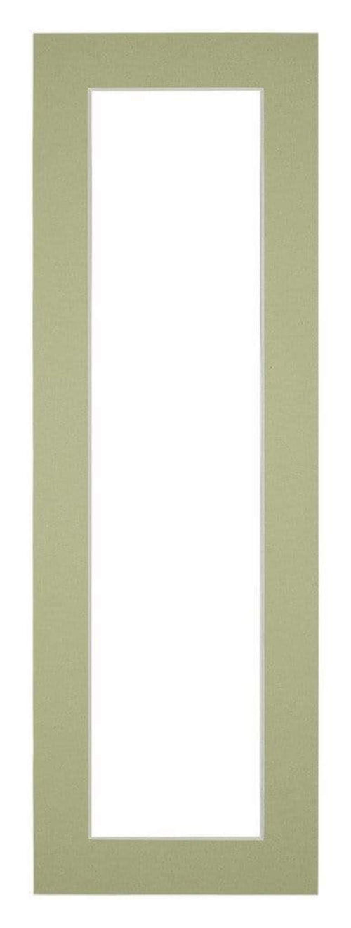 Passe Partout 20x60cm Carton Mint Green Edge 4cm Straight Front | Yourdecoration.com