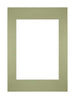 Passe Partout 21x297cm A4/A5 Carton Mint Green Edge Straight Front | Yourdecoration.com