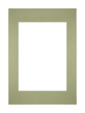 Passe Partout 21x297cm A4/A5 Carton Mint Green Edge Straight Front | Yourdecoration.com