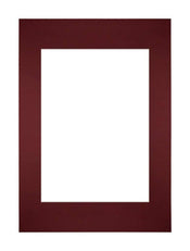 Passe Partout 21x297cm A4/A5 Carton Wine Red Edge Straight Front | Yourdecoration.com