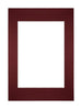 Passe Partout 21x297cm A4/A5 Carton Wine Red Edge Straight Front | Yourdecoration.com