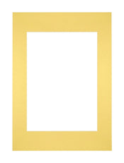 Passe Partout 21x297cm A4/A5 Carton Yellow Edge Straight Front | Yourdecoration.com