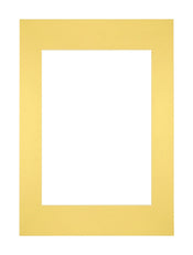 Passe Partout 21x297cm A4/A5 Carton Yellow Edge Straight Front | Yourdecoration.com