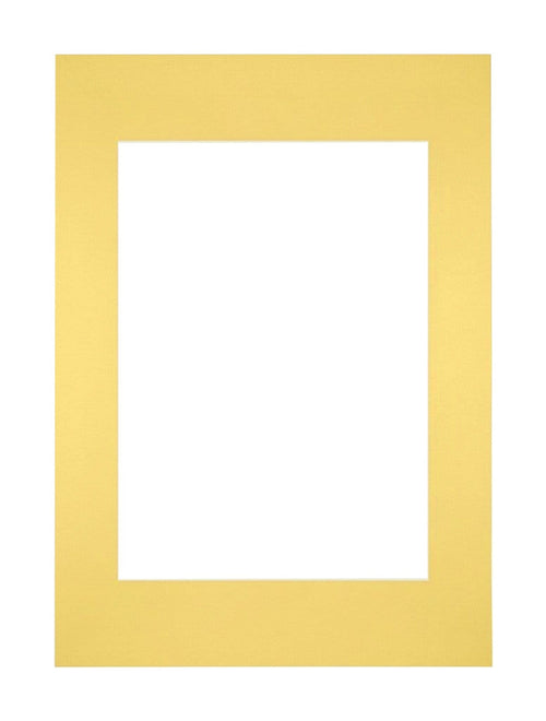 Passe Partout 21x297cm A4/A5 Carton Yellow Edge Straight Front | Yourdecoration.com