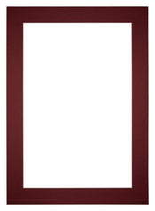 Passe Partout 21x297cm A4 Carton Wine Red Edge 6cm Straight Front | Yourdecoration.com