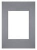 Passe Partout 21x297cm Carton Gray Edge Straight Front | Yourdecoration.com