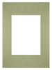 Passe Partout 21x297cm Carton Mint Green Edge Straight Front | Yourdecoration.com